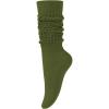 imageKEREDA Slouch Socks Women 1 Pair Knee High Scrunch Boot Socks for Women Size 611Army Green
