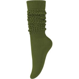 imageKEREDA Slouch Socks Women 1 Pair Knee High Scrunch Boot Socks for Women Size 611Army Green