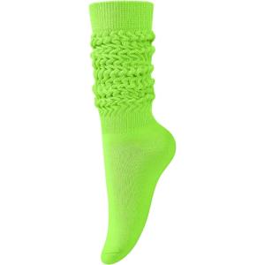imageKEREDA Slouch Socks Women 1 Pair Knee High Scrunch Boot Socks for Women Size 611Green
