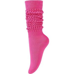 imageKEREDA Slouch Socks Women 1 Pair Knee High Scrunch Boot Socks for Women Size 611Rose Red