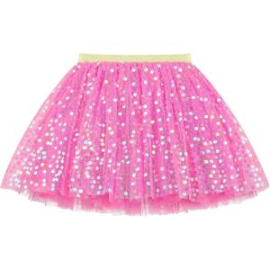 imageKEREDA Toddler Girls Layered Tutu Skirt Sparkling Sequin Tulle Dance SkirtsHot Pink
