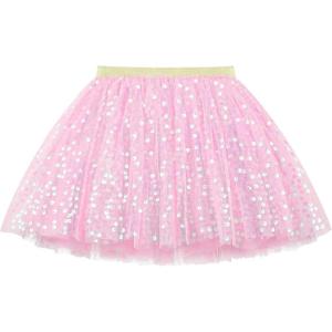 imageKEREDA Toddler Girls Layered Tutu Skirt Sparkling Sequin Tulle Dance SkirtsPink