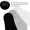 imageKEREDA 10 Pairs Kids No Show Socks Non Slip Low Cut Cotton SocksWhiteblackgrey