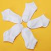 imageKEREDA 15 Pairs Kids Ankle Socks Boys Girls Half Cushion Low Cut Athletic SocksBlackwhite