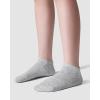 imageKEREDA 15 Pairs Kids Ankle Socks Boys Girls Half Cushion Low Cut Athletic SocksGrey