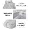 imageKEREDA 15 Pairs Kids Ankle Socks Boys Girls Half Cushion Low Cut Athletic SocksGrey