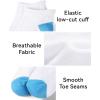 imageKEREDA 15 Pairs Kids Ankle Socks Boys Girls Half Cushion Low Cut Athletic SocksMulticolor01