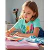 imageKEREDA 4 Pack Girls Short Sleeve Shirts Cotton TShirts Summer Basic Tees Tops Clothes for KidsLight Purple  Green  Bright Pink  White