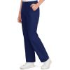 imageKEREDA Boys School Uniform Pants Flat Front Dress Pants Twill Pull on Adjustable Waist PantNavy