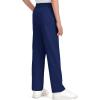 imageKEREDA Boys School Uniform Pants Flat Front Dress Pants Twill Pull on Adjustable Waist PantNavy