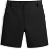 imageKEREDA Boys Uniform Shorts Elastic Waist Kids Golf Dress Preppy School Shorts with PocketsBlack