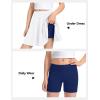 imageKEREDA Girls Bike Shorts Cotton Cartwheel Dance Under Dress Shorts for Kids 3 PackNavy