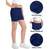 imageKEREDA Girls Bike Shorts Cotton Cartwheel Dance Under Dress Shorts for Kids 3 PackNavy