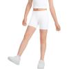 imageKEREDA Girls Bike Shorts Cotton Cartwheel Dance Under Dress Shorts for Kids 3 PackWhite