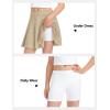 imageKEREDA Girls Bike Shorts Cotton Cartwheel Dance Under Dress Shorts for Kids 3 PackWhite