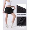 imageKEREDA Girls Flowy ShortsButterfly Shorts for Teen Girls with Spandex Liner 2in1 for RunningGymAthleticWorkout123PackBlackcreamlight Green