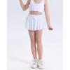 imageKEREDA Girls Flowy ShortsButterfly Shorts for Teen Girls with Spandex Liner 2in1 for RunningGymAthleticWorkout123PackBlackwhitehot Pink
