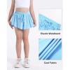 imageKEREDA Girls Flowy ShortsButterfly Shorts for Teen Girls with Spandex Liner 2in1 for RunningGymAthleticWorkout123PackDeep Blue