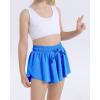 imageKEREDA Girls Flowy ShortsButterfly Shorts for Teen Girls with Spandex Liner 2in1 for RunningGymAthleticWorkout123PackDeep Blue