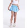imageKEREDA Girls Flowy ShortsButterfly Shorts for Teen Girls with Spandex Liner 2in1 for RunningGymAthleticWorkout123PackLight Blue