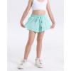 imageKEREDA Girls Flowy ShortsButterfly Shorts for Teen Girls with Spandex Liner 2in1 for RunningGymAthleticWorkout123PackLight Greenhot Pinklight Purple