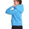 imageKEREDA Girls Half Zip Hoodies Fleece Pullover Sweatshirt Long Sleeve Winter Clothes Thumb HoleBlue