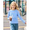 imageKEREDA Girls Long Sleeve Shirts Soft Cotton TShirts Crewneck Basic Tees for Kids and Teen Girls Tops ClothesBlue