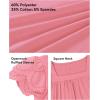 imageKEREDA Girls Short Sleeve Shirts Summer Tunic Tops Lace Openwork Ruffled Girls Cute Square Neck Clothes Blouse 514 YearsPink