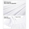 imageKEREDA Girls Short Sleeve Shirts Summer Tunic Tops Lace Openwork Ruffled Girls Cute Square Neck Clothes Blouse 514 YearsWhite