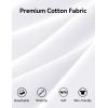 imageKEREDA Girls Uniform Long Sleeve Shirts School Polo Soft Cotton Puffed Sleeve Shirts for Kids with ButtonWhite