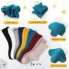 imageKEREDA Ruffle Socks for Girls School Uniform Slouch Crew Socks Kids 6 PairsMulticolor1