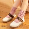 imageKEREDA Ruffle Socks for Girls School Uniform Slouch Crew Socks Kids 6 PairsMulticolor1