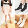 imageKEREDA Ruffle Socks for Girls School Uniform Slouch Crew Socks Kids 6 PairsMulticolor2
