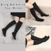 imageKEREDA Slouch Socks Women Knee High Scrunch Scrunchie Socks 3 Pairs Size 611Blackcoffeegrey