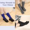 imageKEREDA Slouch Socks Women Knee High Scrunch Scrunchie Socks 3 Pairs Size 611Blackdark Greyroyal Blue