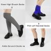 imageKEREDA Slouch Socks Women Knee High Scrunch Scrunchie Socks 3 Pairs Size 611Blackdark Greyroyal Blue