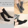 imageKEREDA Slouch Socks Women Knee High Scrunch Scrunchie Socks 3 Pairs Size 611Blackgreypink