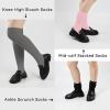 imageKEREDA Slouch Socks Women Knee High Scrunch Scrunchie Socks 3 Pairs Size 611Blackgreypink