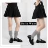 imageKEREDA Slouch Socks Women Knee High Scrunch Scrunchie Socks 3 Pairs Size 611Blackgreywhite