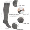 imageKEREDA Slouch Socks Women Knee High Scrunch Scrunchie Socks 3 Pairs Size 611Blackgreywhite