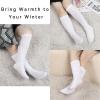 imageKEREDA Slouch Socks Women Knee High Scrunch Scrunchie Socks 3 Pairs Size 611Blackwhitepink