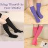 imageKEREDA Slouch Socks Women Knee High Scrunch Scrunchie Socks 3 Pairs Size 611Light Purplepinkrose