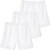 imageKEREDA Girls Bike Shorts Cotton Cartwheel Dance Under Dress Shorts for Kids 3 PackWhite
