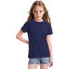 imageKEREDA Girls Shirts Short Sleeve Soft Cotton TShirts Plain Tees Tops Clothes for KidsNavy