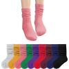 imageKEREDA Little Kids Girls Slouch Crew Socks Toddler Cotton Dress Sock 015 YearsMulticolor