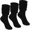 imageKEREDA Slouch Socks Women Knee High Scrunch Scrunchie Socks 3 Pairs Size 611Black