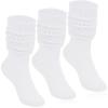 imageKEREDA Slouch Socks Women Knee High Scrunch Scrunchie Socks 3 Pairs Size 611White