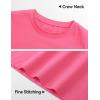 imageKEREDA 3 Pack Girls Long Sleeve Shirts Cotton TShirts Kids Crewneck Basic Plain Tees Tops for Teen GirlsGreydeep Purplewatermelon