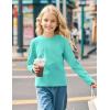 imageKEREDA 3 Pack Girls Long Sleeve Shirts Cotton TShirts Kids Crewneck Basic Plain Tees Tops for Teen GirlsNavyamaranthgreen