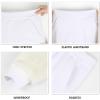 imageKEREDA Boys Girls Sweatpants Unisex Winter Warm Jogger PantsWhite